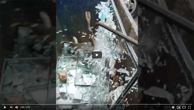 Tempered glass strength video player screenshot